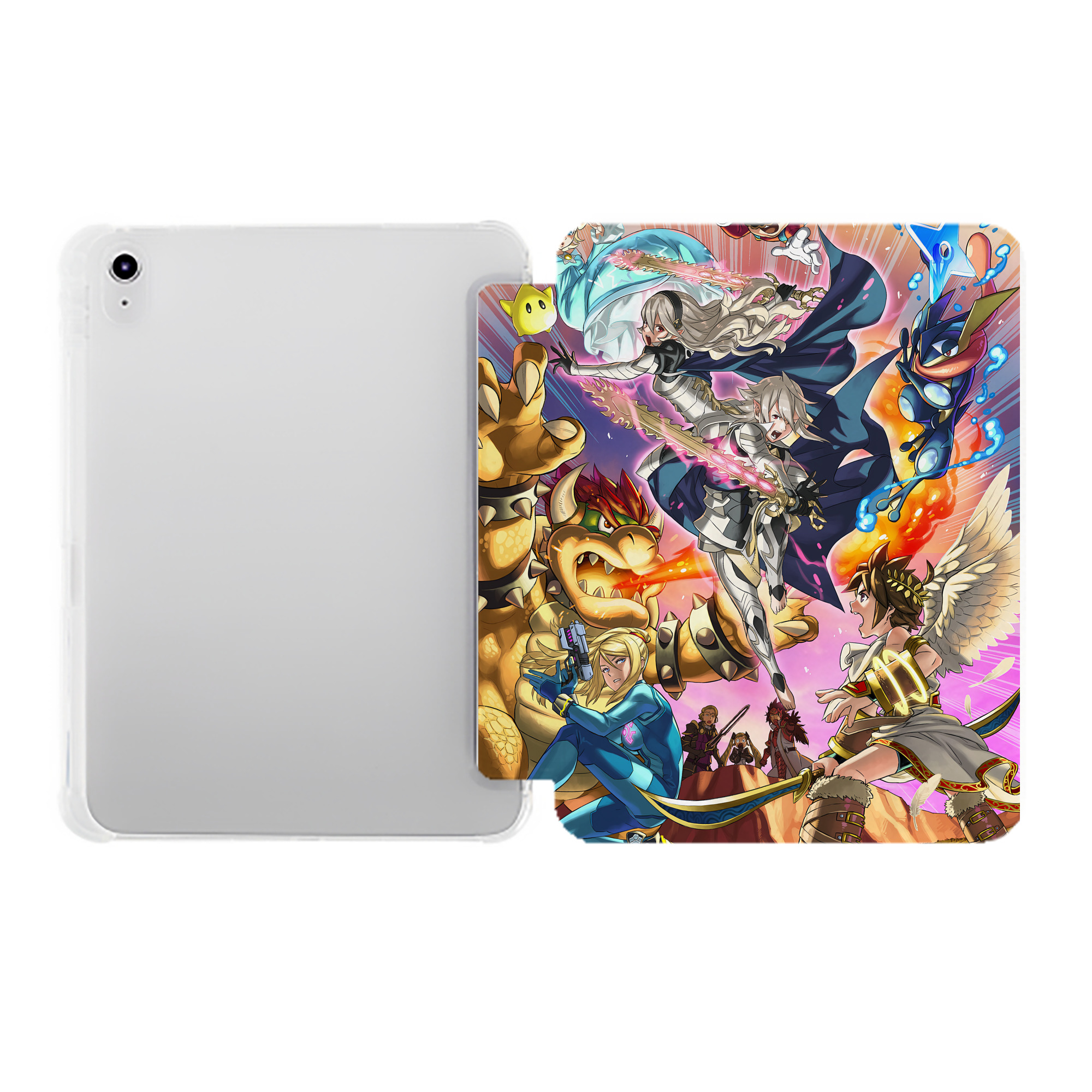 （画像用） ポケットモンスター Pokémon IPad ケース ペン収納付き 三つ折りスタンド PUレザー×シリコン 対応機種9.5/10.5/10.9インチ